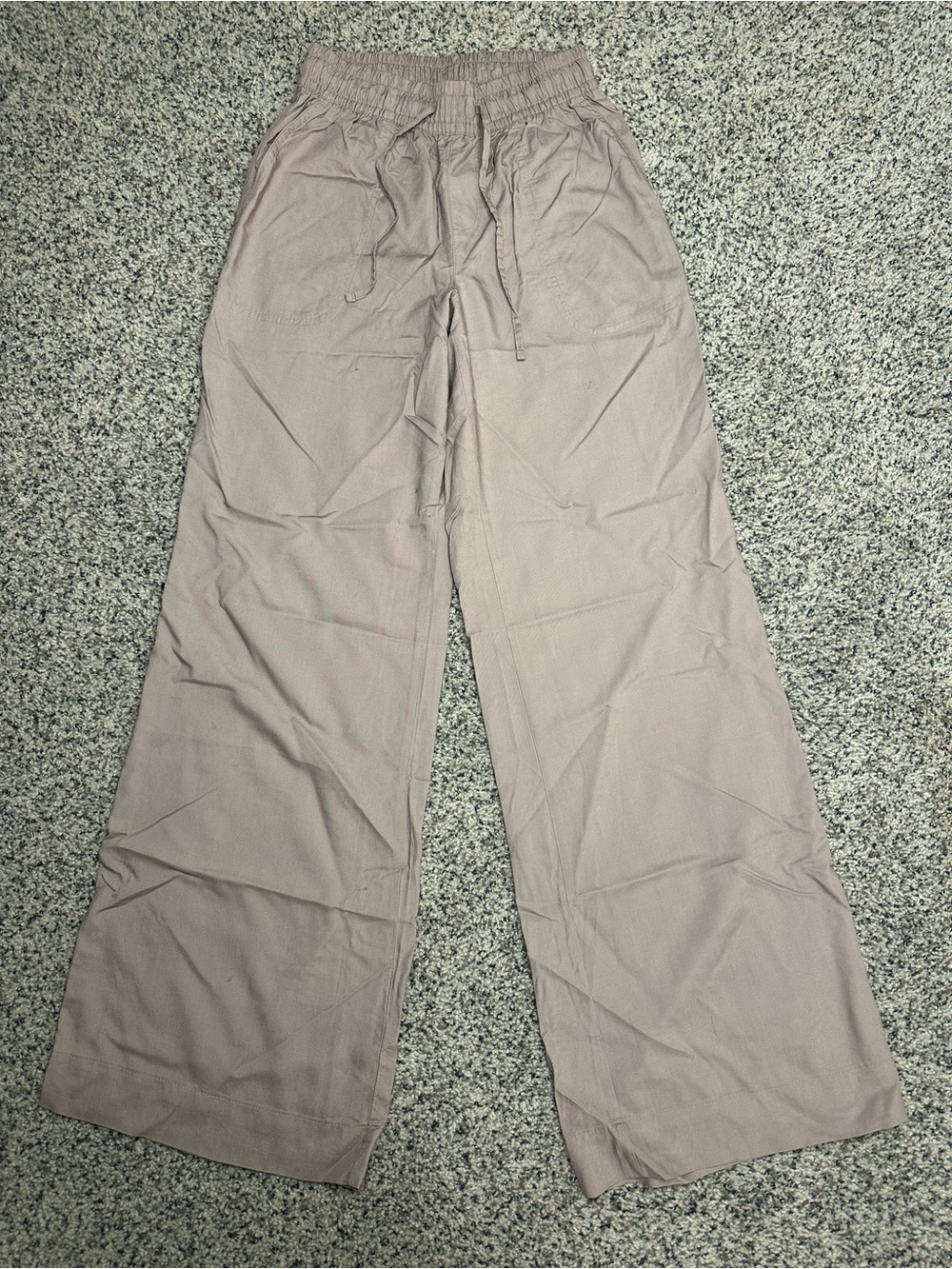 Victoria's Secret PINK Wide-Leg Drawstring Pants — Mauve